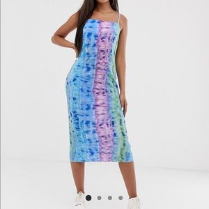 NWOT tie dye midi dress